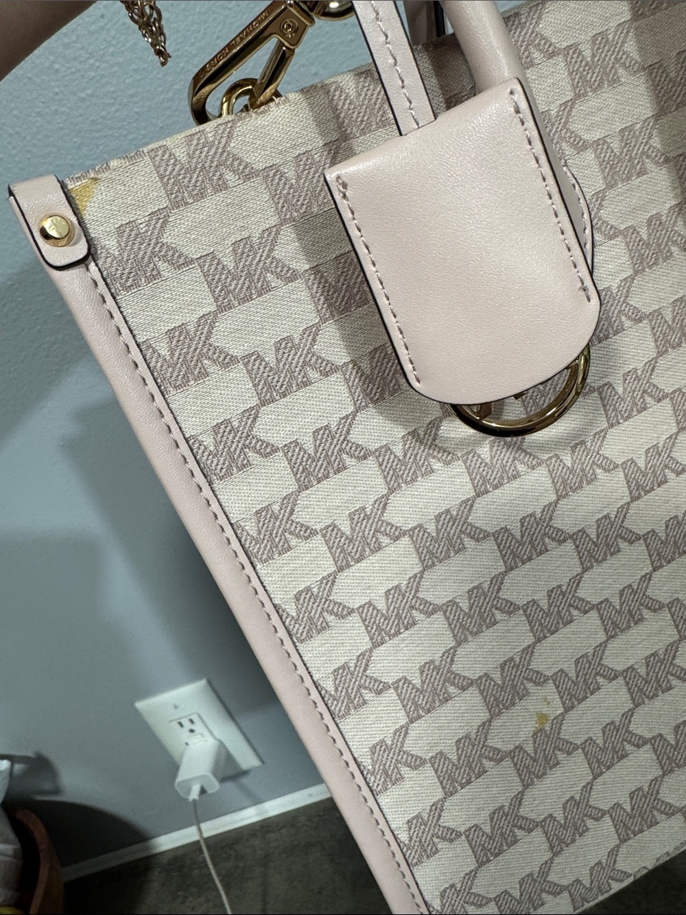 Michael Kors Mirella tote bag MK print Powder Blush Multi color - Picture 12 of 12